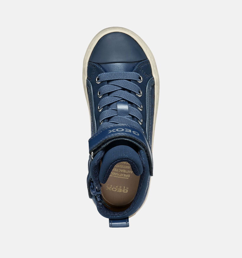 Geox Kalispera Chaussuers hautes en Bleu pour filles (344542) - pour semelles orthopédiques