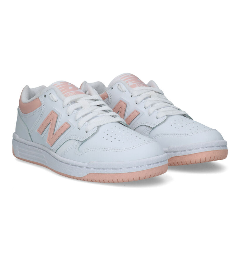 New Balance BB 480 Baskets en Blanc pour femmes (334616) - pour semelles orthopédiques