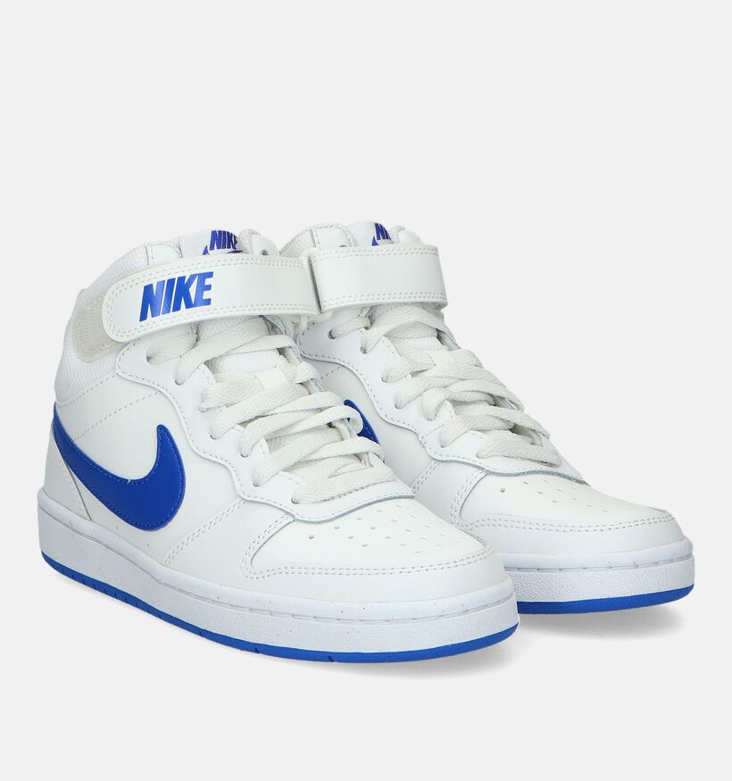 Nike Court Borough Witte Sneakers voor jongens, meisjes (328373)