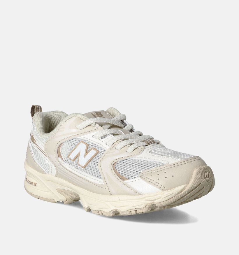 New Balance 530 Baskets en Beige pour filles, garçons (359296) - pour semelles orthopédiques