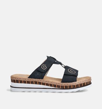 Rieker Slippers Blauw