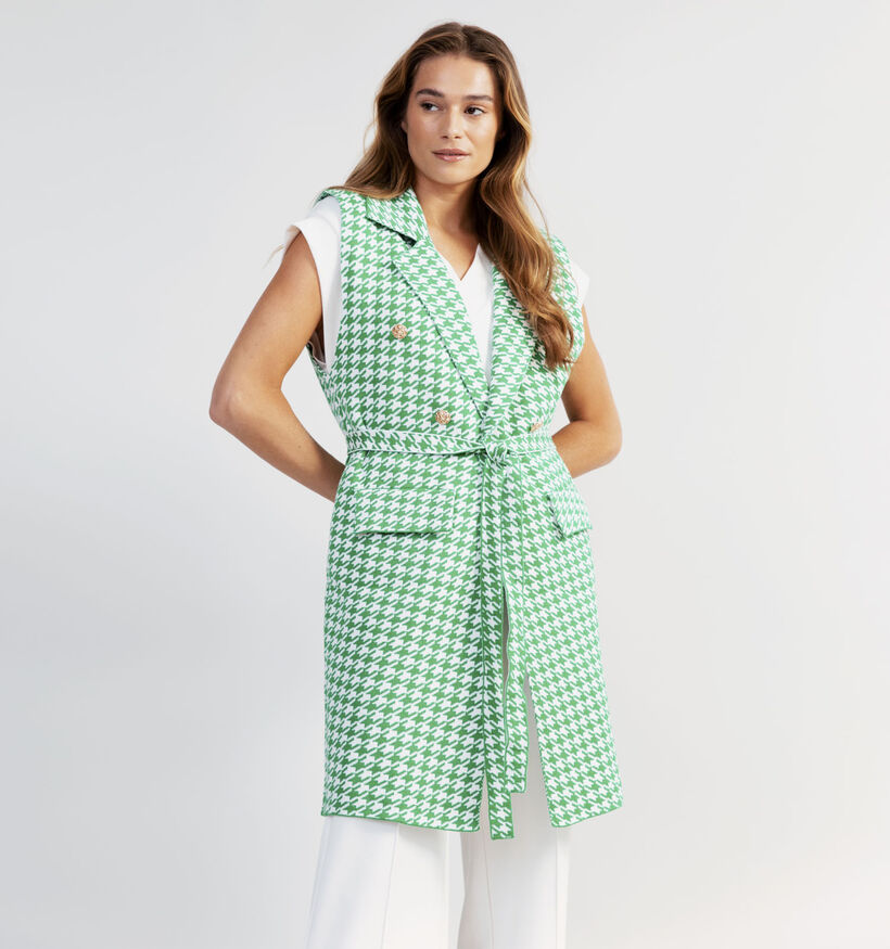 Millenium Groene Mouwloze Cardigan voor dames (330413)