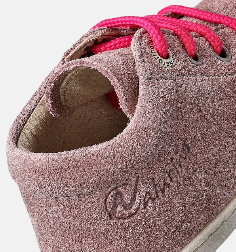 Naturino Cocoon Suede Chaussures pour bébé en Rose pour filles (355311) - pour semelles orthopédiques