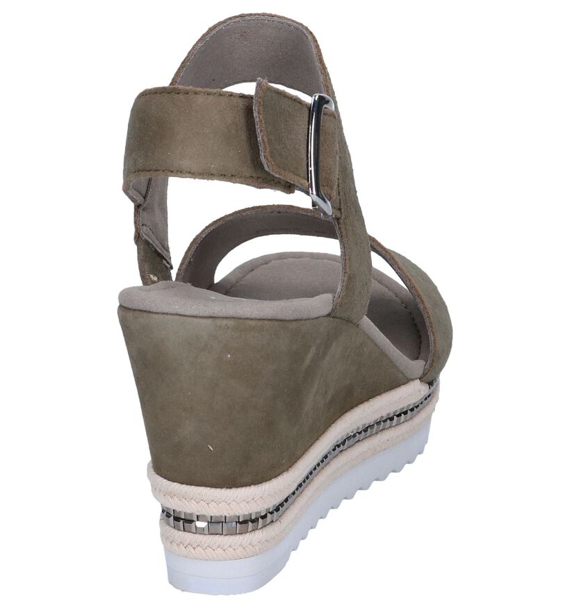 Kaki Sandalen Gabor in nubuck (237764)