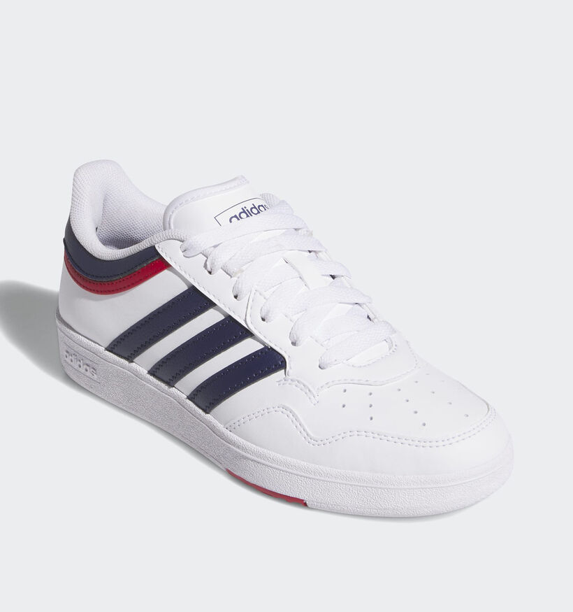 adidas Hoops 4.0 Witte Sneakers voor jongens, meisjes (362466) - geschikt voor steunzolen