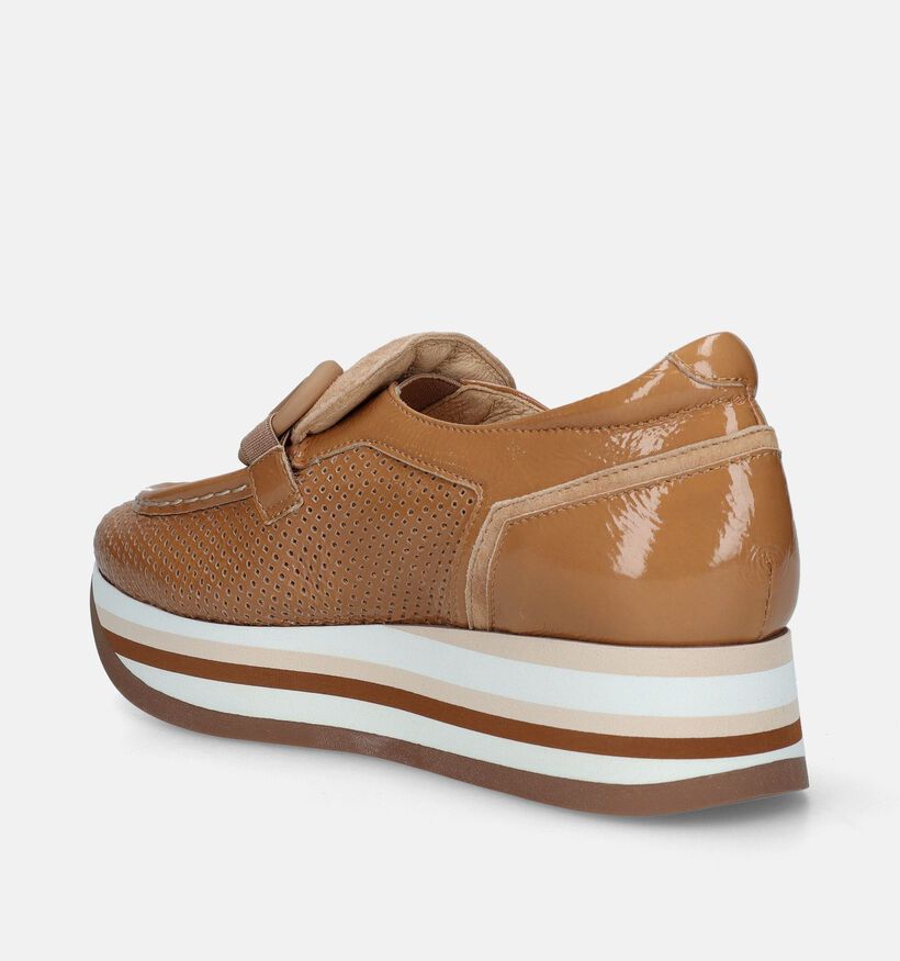 Softwaves Chaussures à enfiler en Camel pour femmes (340418) - pour semelles orthopédiques