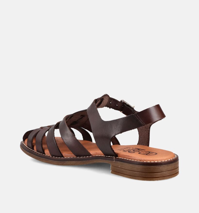 Hee Donkerbruine Gesloten Sandalen voor dames (372519)