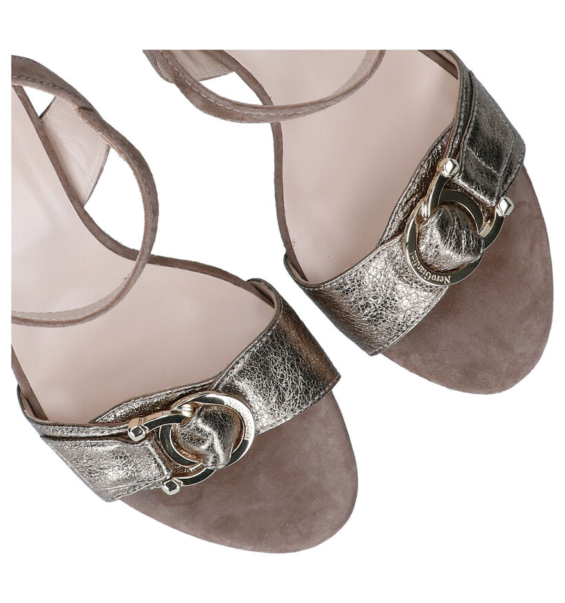 NeroGiardini Taupe Sandalen in daim (290229)