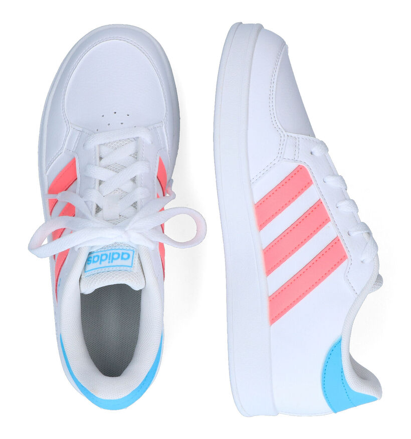 adidas Breaknet Baskets en Blanc pour filles (318928) - pour semelles orthopédiques