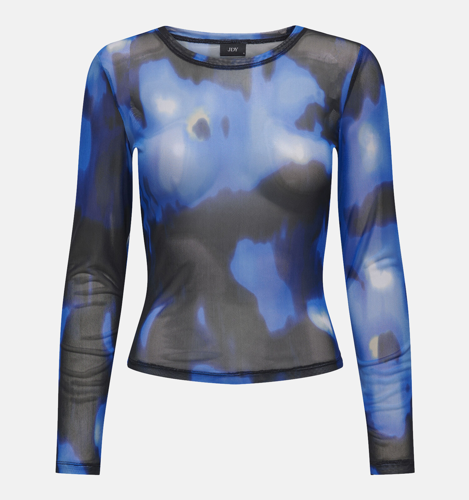 JDY Elsa Zwarte Mesh T shirt Dames T shirts Online op TORFS.BE