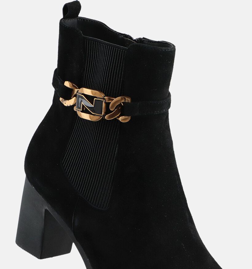 Nathan-Baume Bottines à talons en Noir pour femmes (363624) - pour semelles orthopédiques