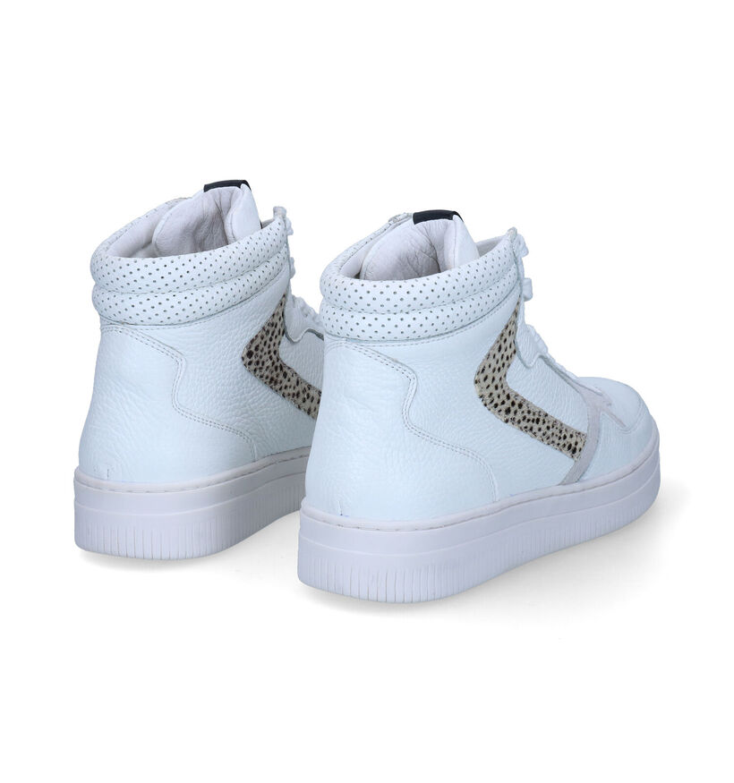 Maruti Mona Witte Hoge Sneakers voor dames (307891) - geschikt voor steunzolen