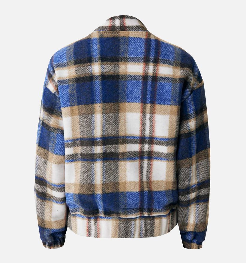 Mexx Blauwe Geruite jas voor dames (331534)