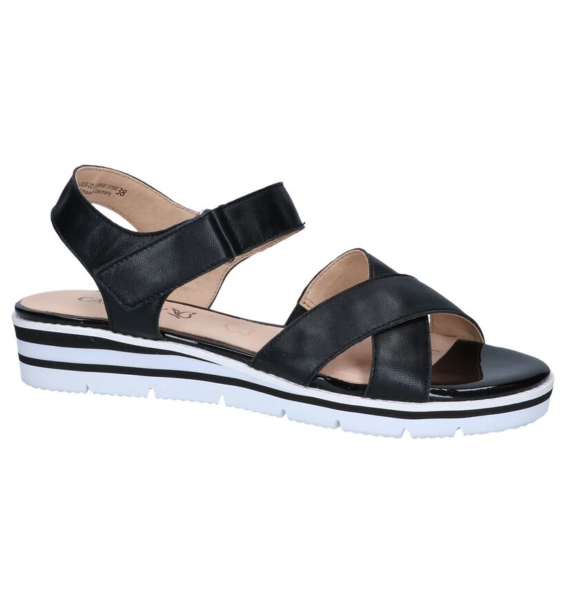 Zwarte Sandalen Caprice in leer (242028)