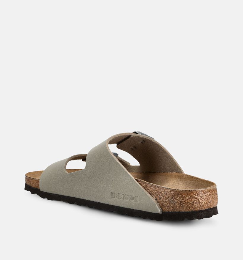 Birkenstock  Arizona Birko-Flor Nu-pieds en Vert pour hommes (377025)