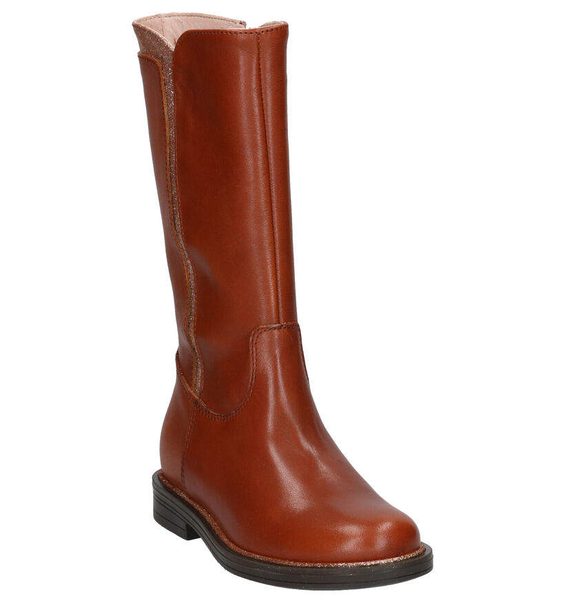 Milo & Mila Bottes hautes en Marron en cuir (261278)