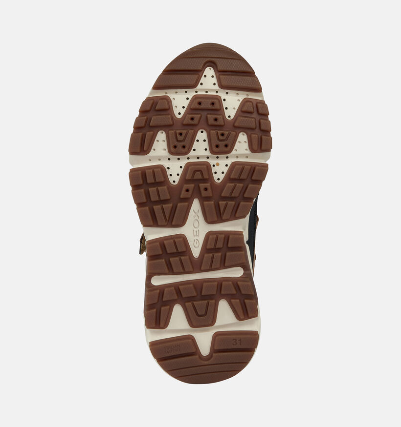 Geox Flexyper Plus Bottines en Marron pour filles, gar&ccedil;ons (377748) - pour semelles orthop&eacute;diques
