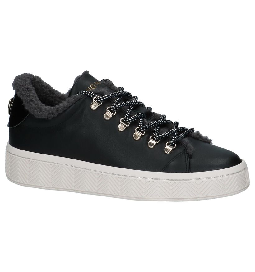 No Name Ginger Zwarte Sneakers in leer (233036)