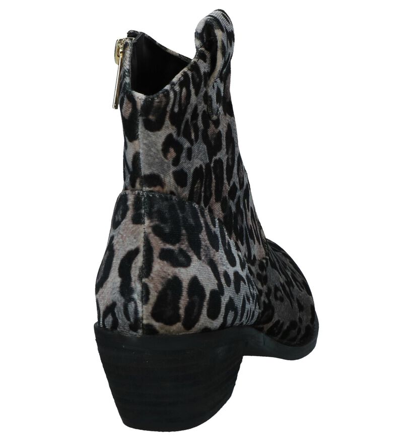 Western Boots Beige met Luipaardprint La Strada in velours (252937)
