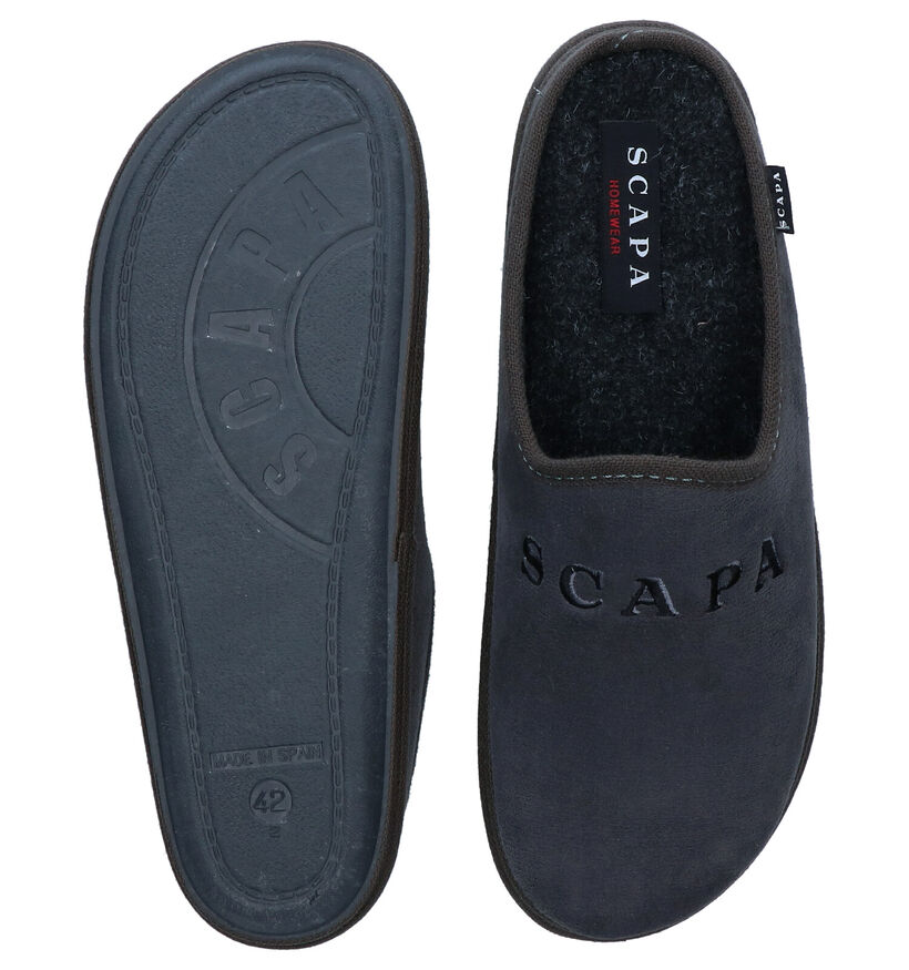 Scapa Pantoufles ouvertes en Gris foncé pour hommes (317115)