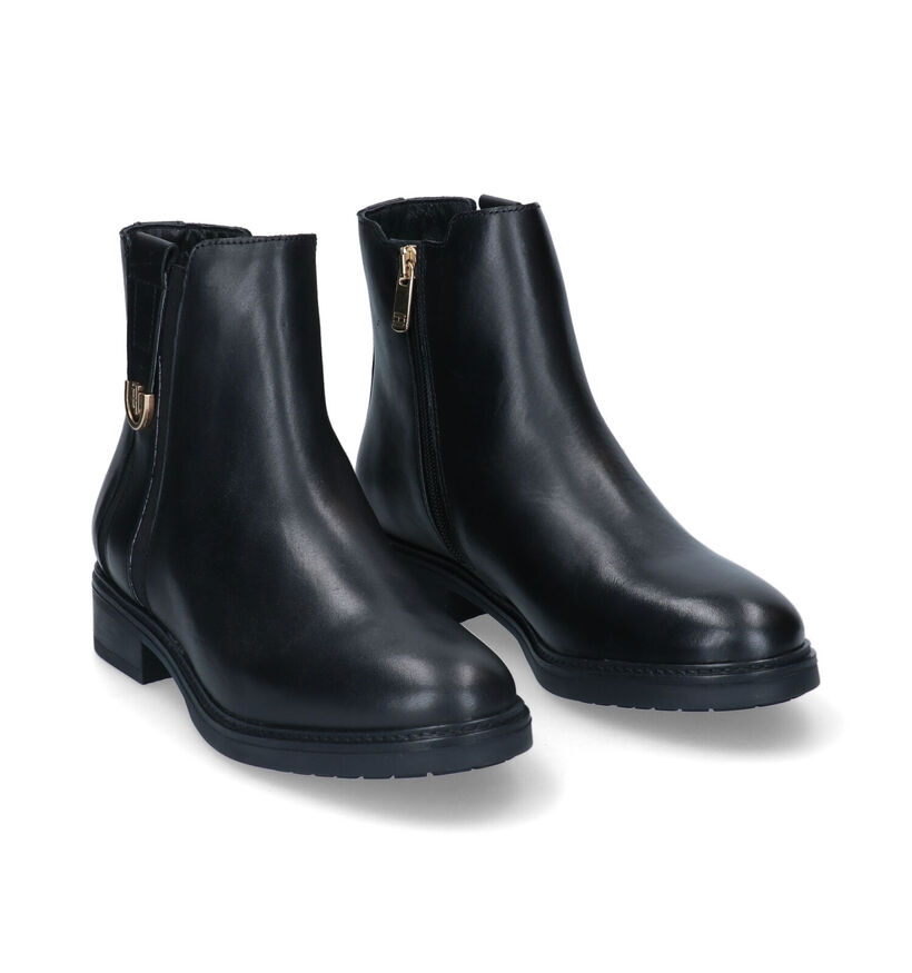 Tommy Hilfiger Hardware Bottillons en Noir en cuir (295221)