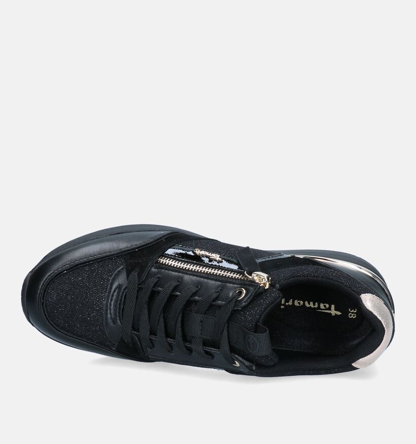 Tamaris Chaussure Noir Compense Femme Tamaris Baskets Avec Talon