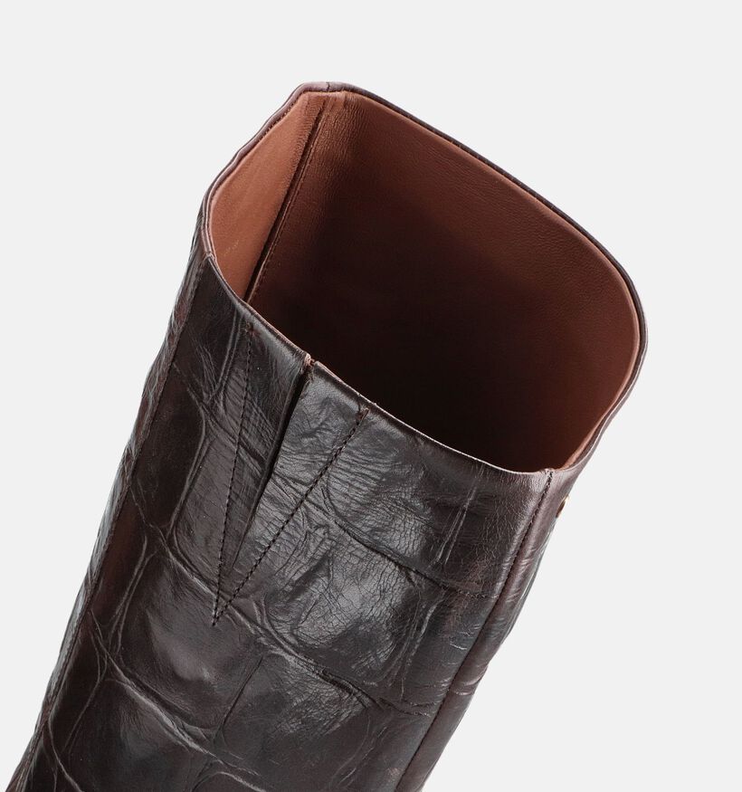 Bronx Donkerbruine Laarzen voor dames (371563)
