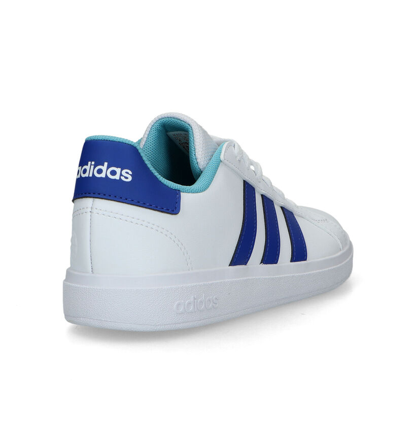 adidas Grand Court 2.0 Zwarte Sneakers in kunstleer (324110)