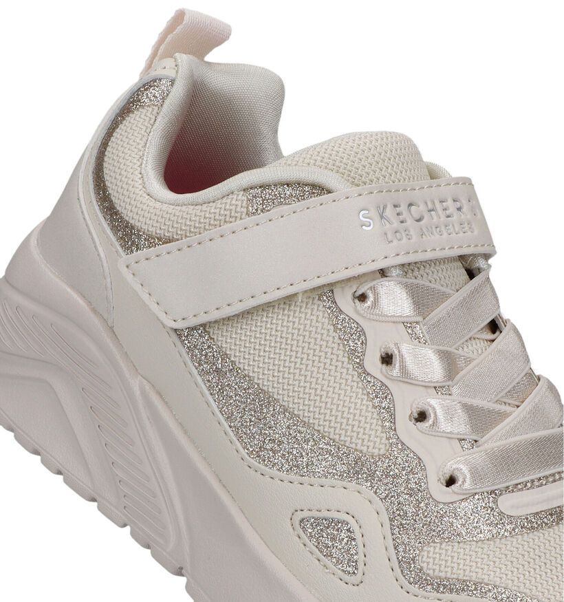 Skechers Uno Lite Ecru Sneakers voor meisjes (319546)