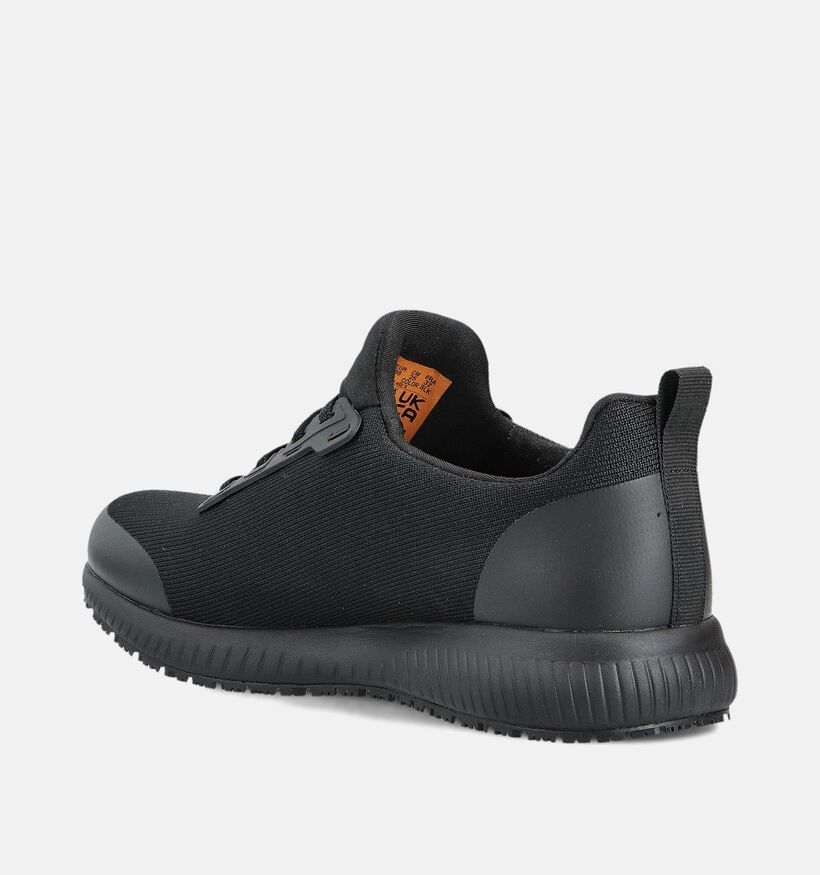 Skechers Work ISO Squad Relaxed Fit Zwarte Sneakers voor dames (347640)
