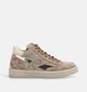 STONES and BONES India Donkerbeige Schoenen met Veter en Rits voor meisjes (378204) - geschikt voor steunzolen