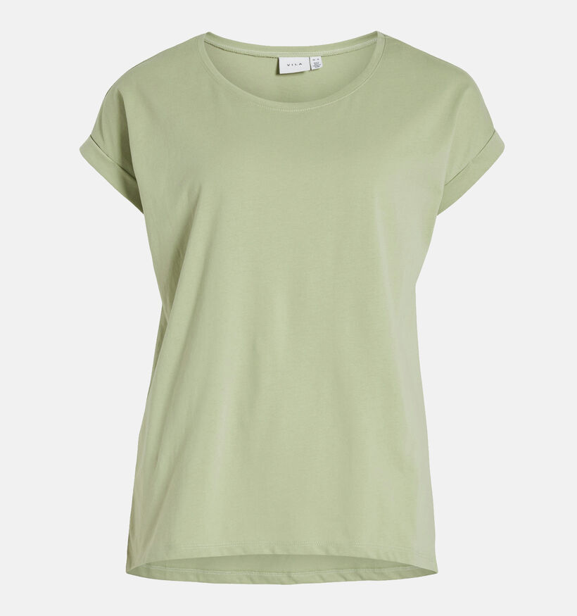 Vila Dreamers Basic T-shirt en Vert pour femmes (345359)