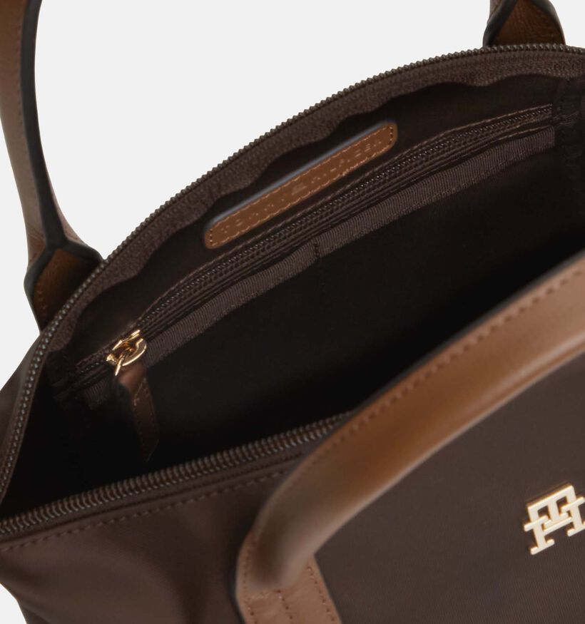 Tommy Hilfiger Popette Mini Tote Donkerbruine Handtas voor dames (379493)