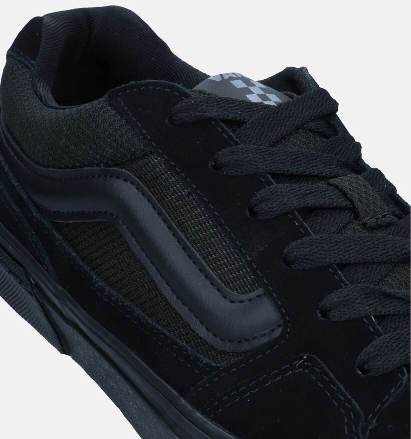Vans Caldrone Suede Baskets de skate en Noir pour hommes, garçons (343778)