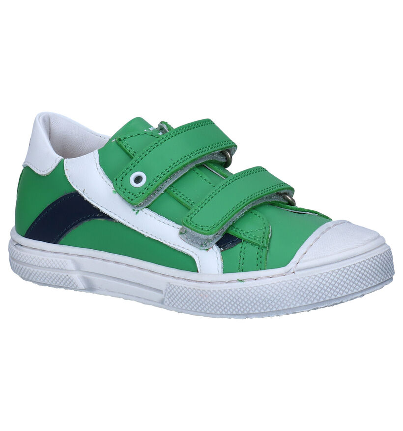 STONES and BONES Marro Chaussures à velcro en Vert pour garçons (303473) - pour semelles orthopédiques