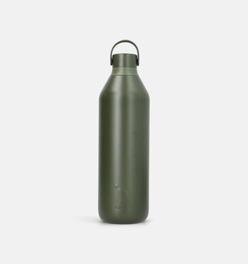 Chilly's Drinkbussen Zwart/Groen/Zilver