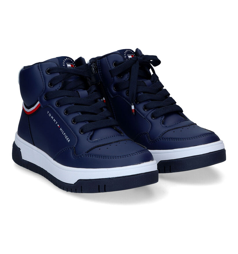 Tommy Hilfiger Chaussures hautes en Bleu foncé en simili cuir (314502)