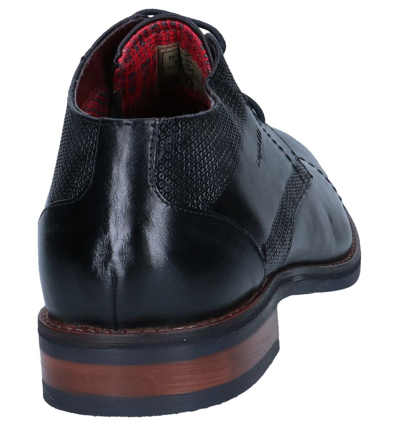 Bugatti Chaussures habillées en Noir en cuir (264810)