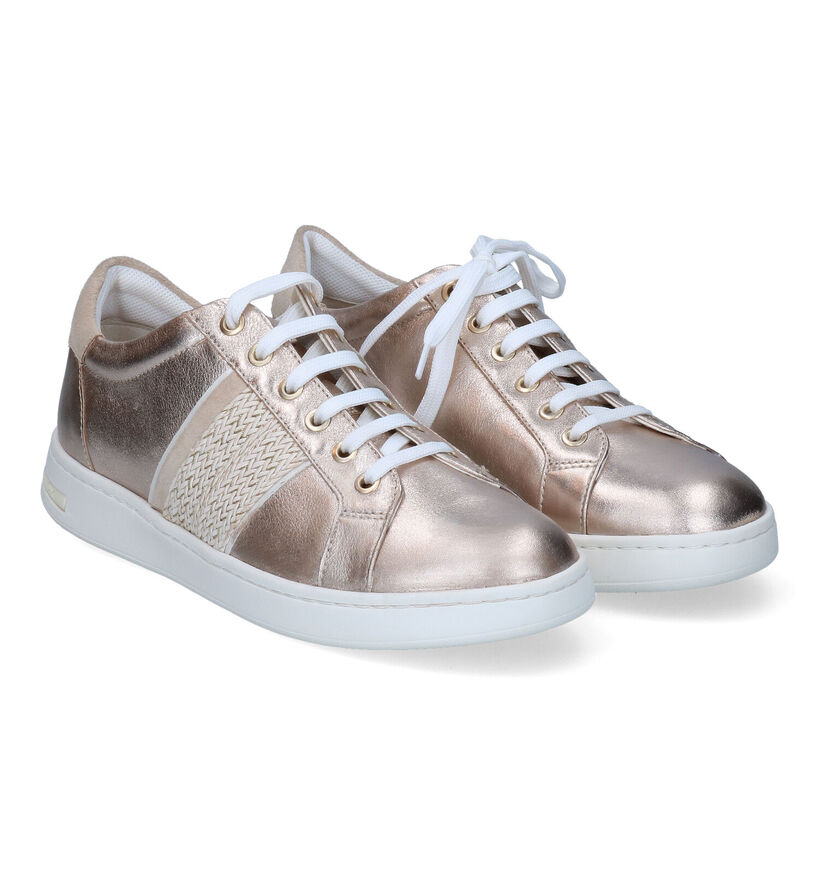 Geox Jaysen Gouden Sneakers in leer (303569)