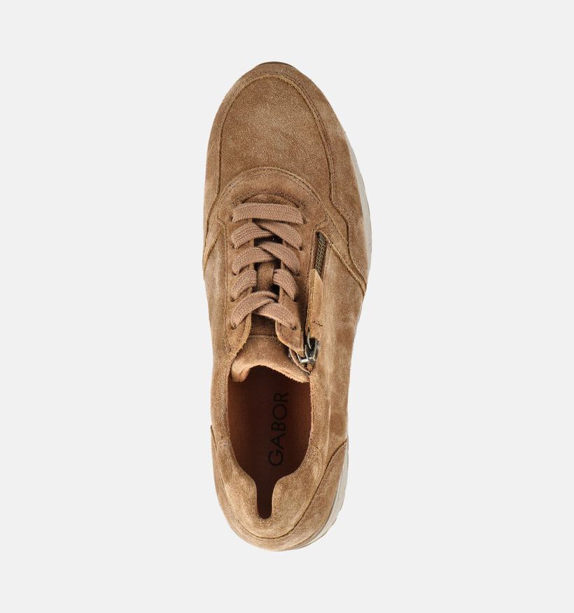 Gabor Baskets casual en Marron pour femmes (377118) - pour semelles orthop&eacute;diques