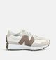 New Balance 327 Witte/Bruine Sneakers voor dames (374985) - geschikt voor steunzolen