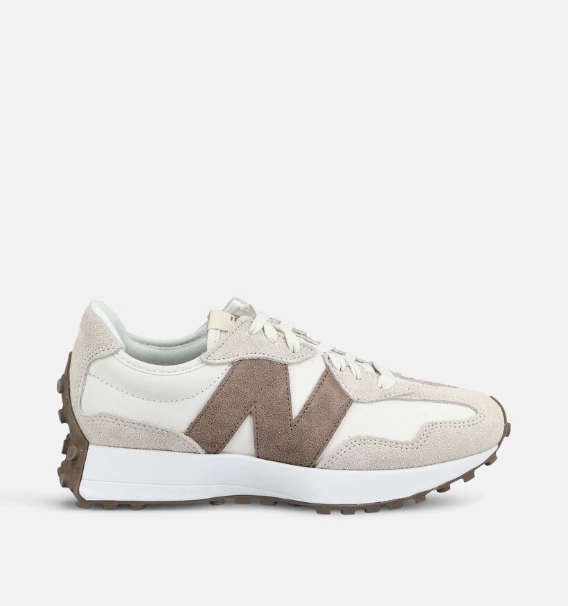 New Balance 327 Witte/Bruine Sneakers voor dames (374985) - geschikt voor steunzolen