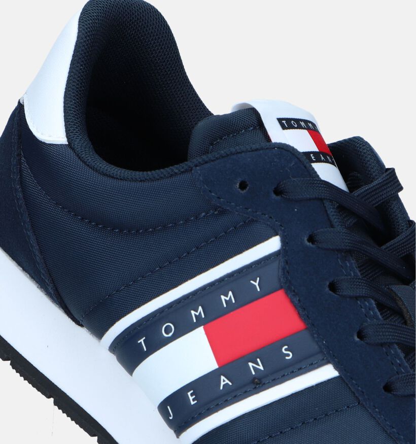 TH Tommy Jeans Runner Classic Ess Blauwe Veterschoenen voor heren (342735) - geschikt voor steunzolen