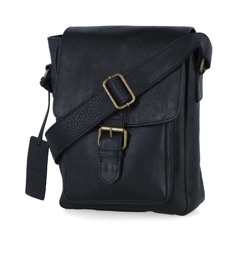 Burkely Ranger Zwarte Crossbody Tas in leer (318550)