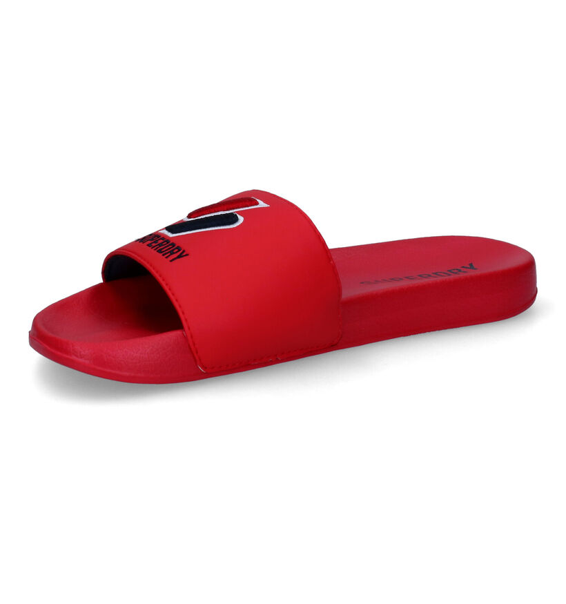 Superdry Code Nu-pieds en Rouge en simili cuir (305763)