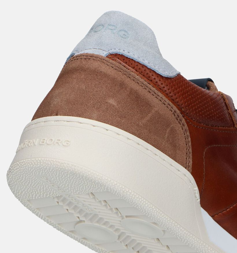 Björn Borg Chaussures à lacets en Cognac pour hommes (336914) - pour semelles orthopédiques