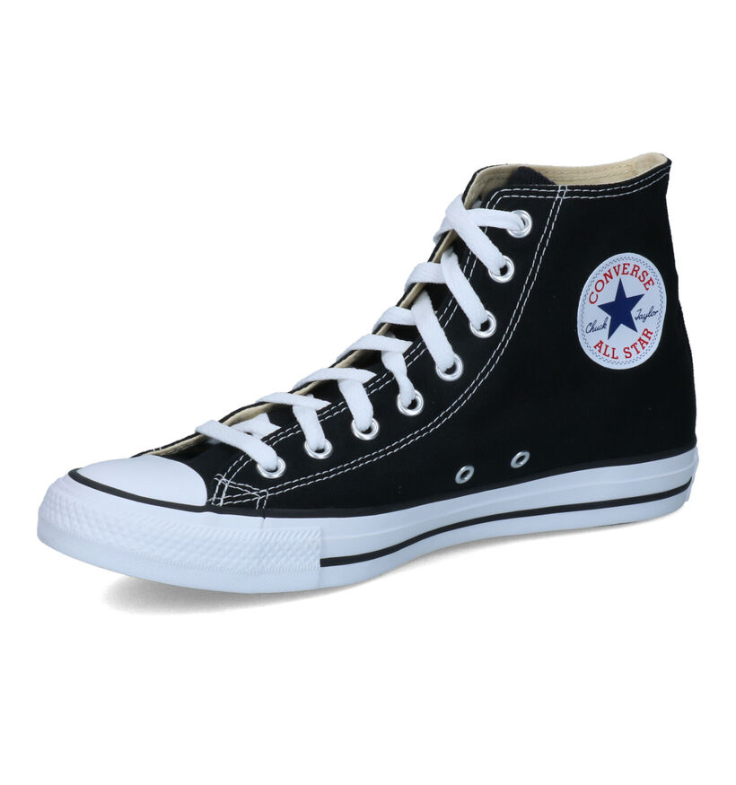 Converse Chuck Taylor All Star Hi Baskets en Noir pour femmes, hommes (361446)