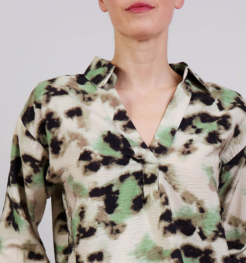 JDY Millie Abstract Groene Blouse voor dames (367917)