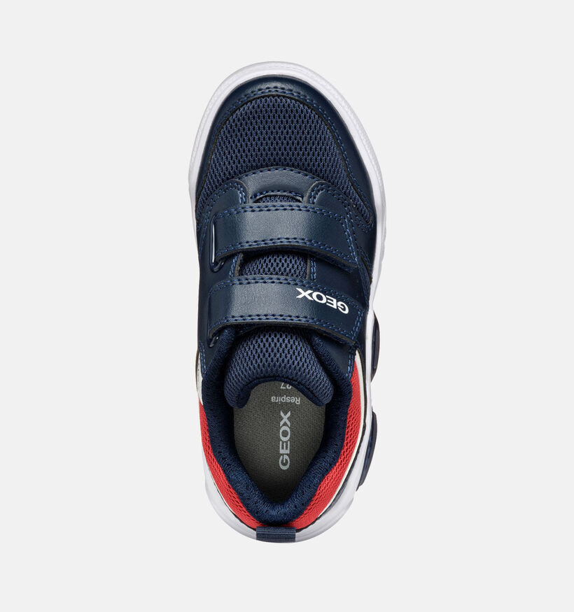 Geox Illuminus Blauwe Velcroschoenen voor jongens (356387) - geschikt voor steunzolen