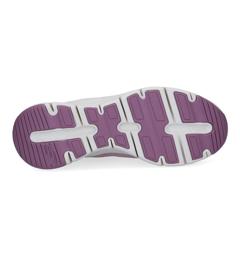 Skechers Arch Fit Comfy Wave Blauwe Sneakers voor dames (310701) - geschikt voor steunzolen